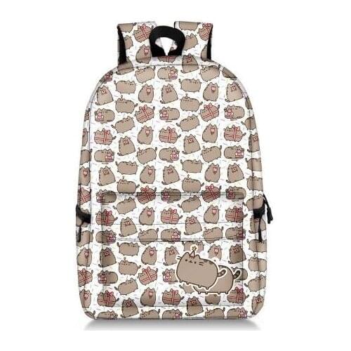 Fashion Pusheen Backpack Cute Cat Printing BackPack for Teenager Girls School Students Laptop Mochila Escolar Travel Bag Bookbag