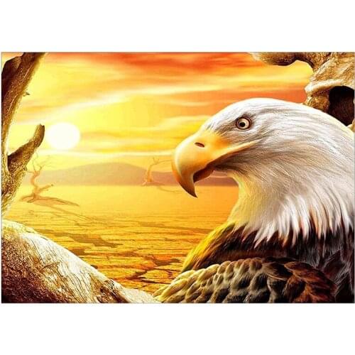 BMBY-Round Diamond Full Diamond Diamond Painting Set DIY Set Living Room Kitchen Bedroom Decoration Desert Eagle