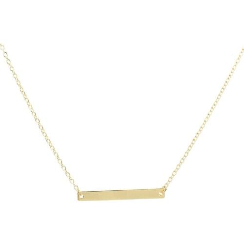 New Classic Simple Bar Necklace Jewelry Bar Pendant Necklace For Women Easy To Match Everyday Wear Jewelry