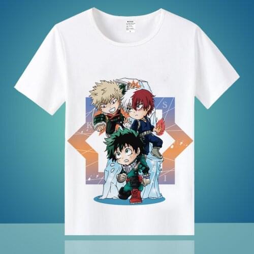 High-Q Unisex Anime Cos My Hero Academia Boku no Hero Academia Casual T-Shirt Tee T Shirts