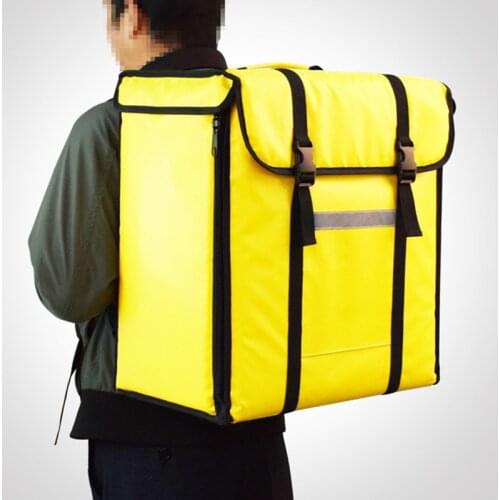 Professional 38L takeaway backpack type insulation delivery package takeaway pizza bag food refrigerated box waterproof suitcase