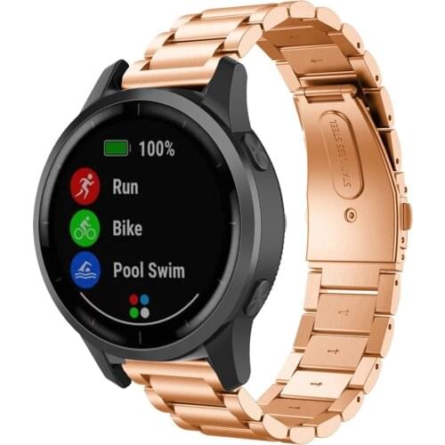 20mm band Stainless steel Wrist Strap for Garmin Forerunner 245 Watch band bracelet Strap for Garmin Fenix 5S 5S Plus Wristband