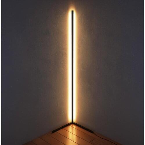 Modern Minimalism Led Floor Lamps Black Free Standing Light for Living Room Home Tall Lamp Wood Flooring Bedside Standing Lamps