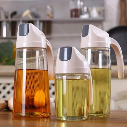 Grips Precision Pour Glass Oil Dispenser Cooking Seasoning Oil Bottle Sauce Bottle Glass Storage Bottles for Oil Vinegar