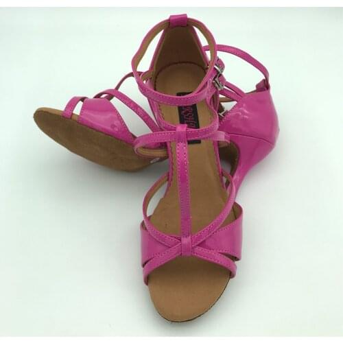 7.5cm heel Latin Dance Shoes For women Salsa shoes pratice shoes comfortable latin shoes MS6232RP low heel high heel available
