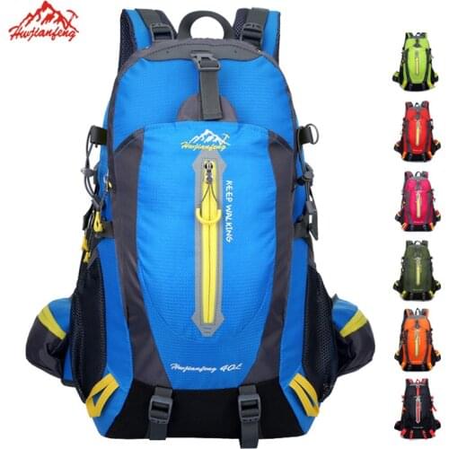 40L Waterproof Climbing Backpack Rucksack Men And Women Outdoor Sports Bag Travel Cycling Camping Hiking Backpack Trekking Bag