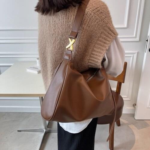 Soft PU Leather Women Shoulder Bags Large Capacity 2021 Brand Luxury Big Crossbody Bags Handbags Trendy Ladies Shopper Hand Bag