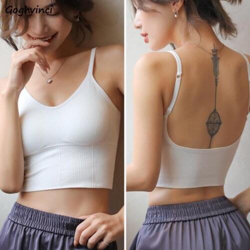 Women Solid Camis Beauty Back Classic Underwear Sexy Colorful High Elasticity Summer Females Tops Breathable Bodycon Fashionable