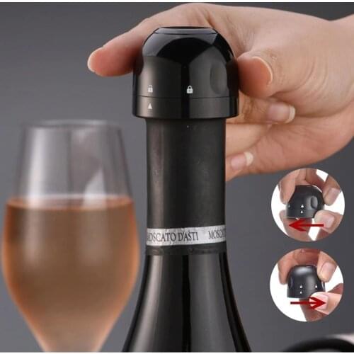 3PCS Vacuum Red Wine Bottle Cap Stopper Silicone Sealed Champagne Bottle Stopper Vacuum Retain Freshness wine plug Bar Tools