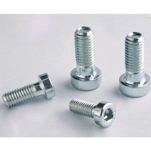 1pcs M16 size hex socket middle hole screws allen male bolts nail fasteners DIN6912 8.8 level Zinc 25mm-40mm long