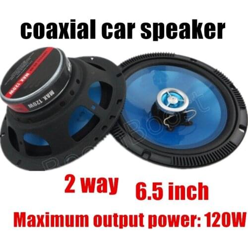 2 pcs free shipping car horn 6.5 inch car speaker coaxial car speaker car audio speaker stereo speaker 2 way 2x120W