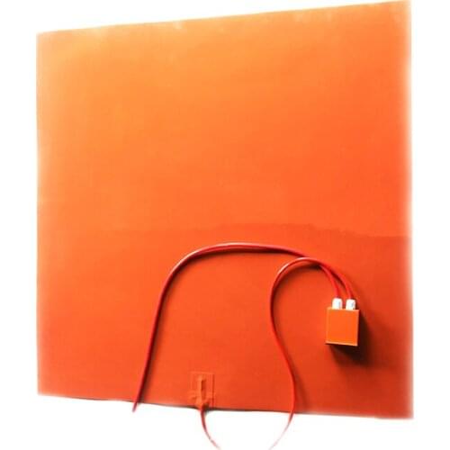 240V 5000W 1000*1000*1.5mm Silicone Heat Bed for 3d printer digital thermostat on wire 1500mm lead wire