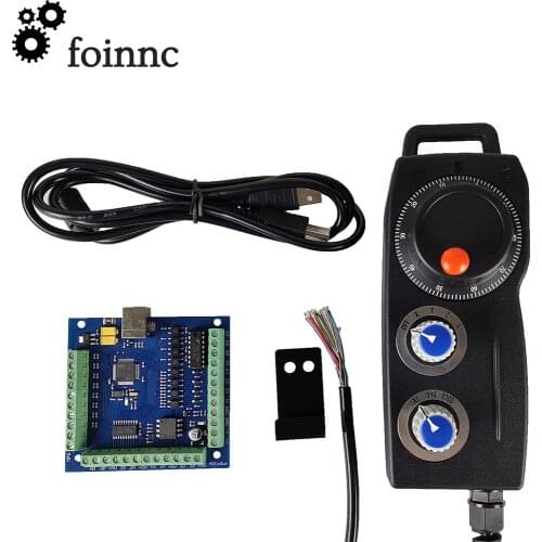 Mach3cnc 4-axis usb motion control card cnc kit + 4-axis electronic handwheel USB engraving machine motor driver control board