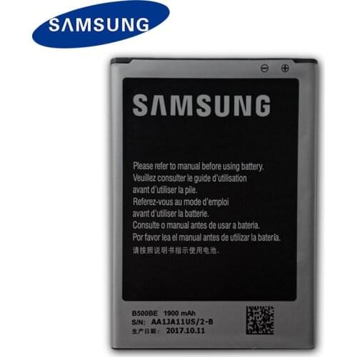 Samsung 100% Original Battery B500BE For Samsung Galaxy S4 Mini i9192 i9195 i9190 i9198 Replacement Phone Battery B500AE 1900mAh
