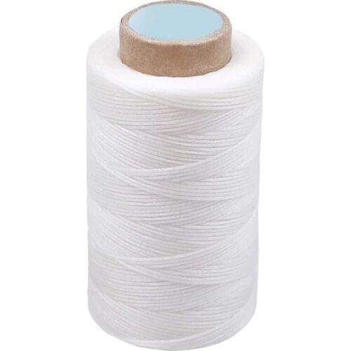 Imzay Off-white - 284Yards Leather Sewing Waxed Thread-Practical Long Stitching Thread For Bookbinding,Leather Project