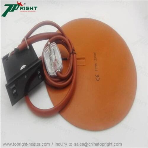 Dia.10" Electric 120V Flexible silicone Heating Blanket Mat With Controller Box