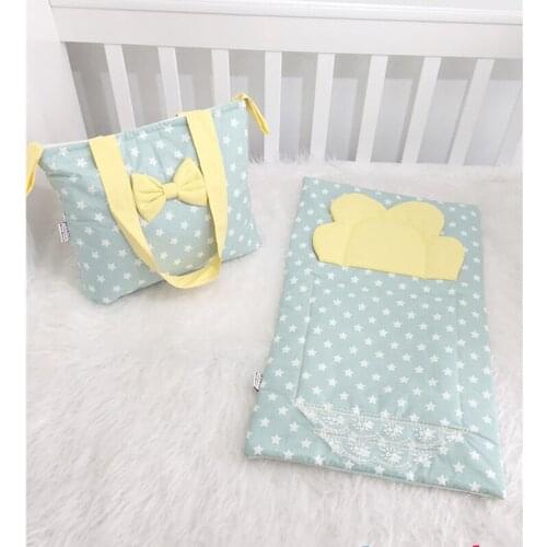 Jaju Baby Green and Yellow Combined Baby Care Set