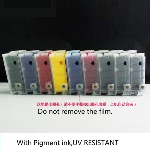INK WAY Refillable ink cartridge WITH PIGMENT INK for EPSON P600 T7601-T7609,free shipping