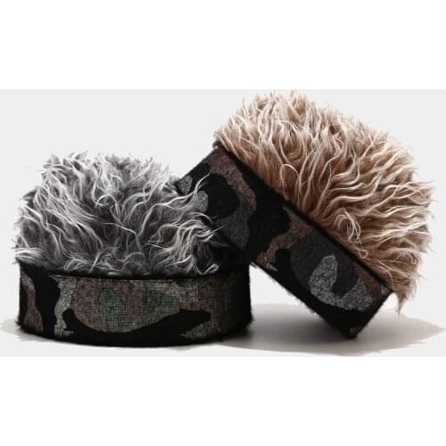 Skullcap Men Women Wig Camouflage Black Color Maauhduabt Cap Hip Hop Versatile Sun Hat Cap Visor Outdoor Sports With Wig Gorras