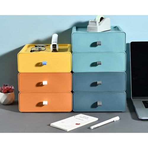 Cosmetic Storage Box Desktop Drawer Rack Home Dormitory Skin Care Dressing Table Finishing Cabinet Shelf Box