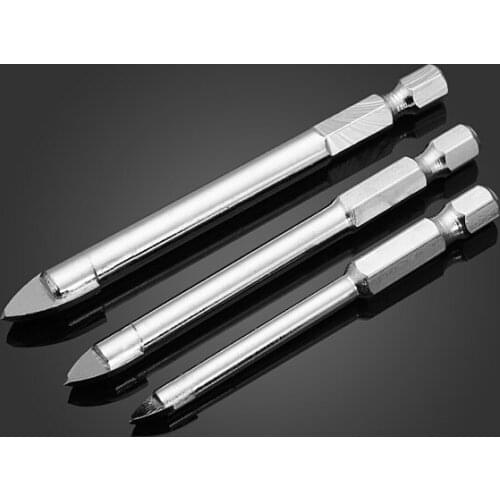 Tools Taladro Brocas Tool Herramientas Woodworking 2 Sets/lot _ 3pcs 6 8 10mm Hex Ceramic Glass Tiles Granite Drill Bits Set