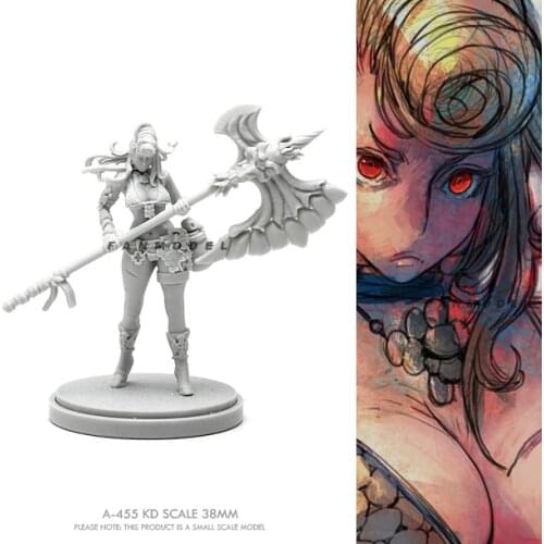 38mm Resin model kits figure beauty colorless and self-assembled A-455