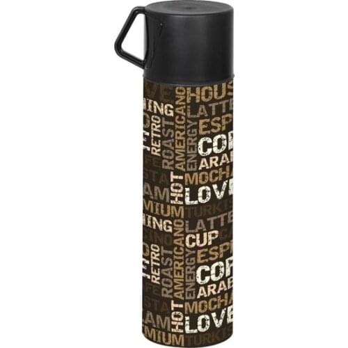 New 2021 Herevin 410 cc Pattern Cupped Tube thermos термос стеклянная колба термокружка 스타벅스 thermos термос для чая 1 литр