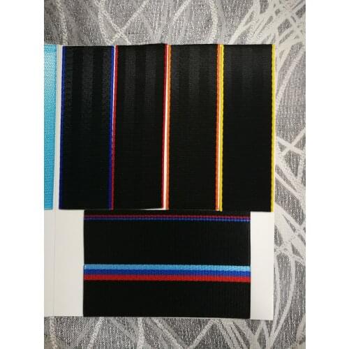 15cm * 30 Colors Car Seat Belt Webbing Samples Universal Car Personalized Modification Seat Belt Webbing Car Accessories