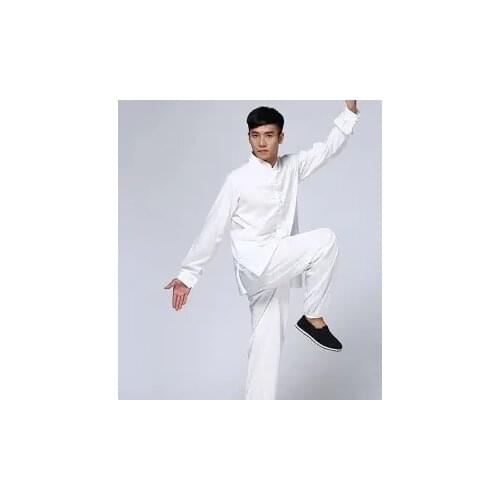 Taiji clothes with cotton and silk for Chinese Kungfu performance in spring and summer