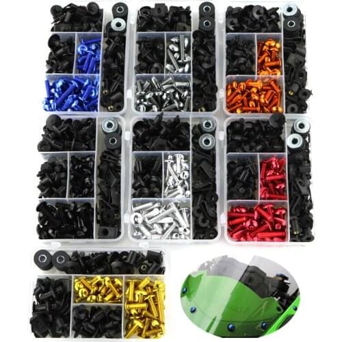 Fit For Suzuki RF900 RF600 GW250F GSR 600 750 1000 GSX Complete Full Fairing Bolts Kit Cowling Bolts Screw M6 M5 Fairing Clips