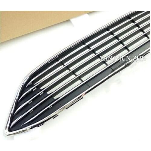 Silver Car ABS Chrome Front Bumper Grill Racing Grills Upper Center Grille For Ford Focus 2015 2016 Car Styling Aceessories part