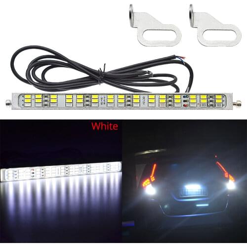 LED Car Reversing Auxiliary Lamp License Plate Light Width lighting Rear Backup Additional Brake Led Rougue Styling Bulb Source