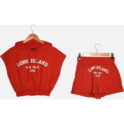 Trendyol Printed Knit Bottom-Top Suit TWOAW22AU0090