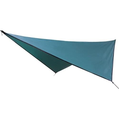 Waterproof and sunproof camping tent four-corner rhomboidal tarpaulin beach fishing climbing picnic shelter simple portable tent