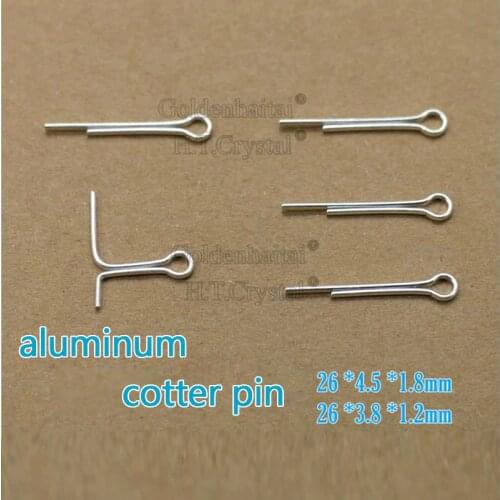 Crystal Chandelier Parts U-shaped Cotter Pin Connector Aluminum Split Copper Prism Metal Hook Beads Lamp Pendant Accessories