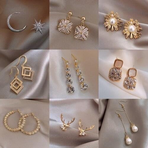 2020 New Korea Elegant Online Celebrity Dangle Earrings for Women Long Earring Versatile Cool Party Jewelry Statement