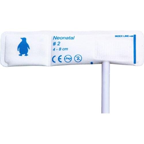 Sphygmomanometer Monitor Disposable Non-invasive Blood Pressure Cuff Newborn Pet 4-8cm Single Tube 10 pcs