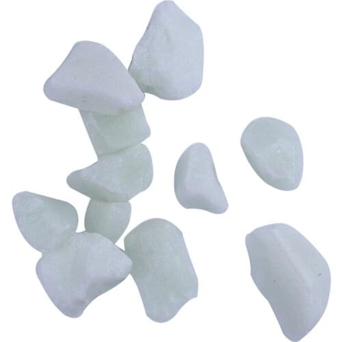 100g Glow in the Dark Pebbles, Rocks, Stones for Backyard Pathway Decor Blue