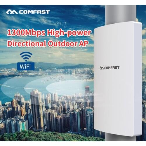 1300Mbps CF-WA350 Gigabit Dual-Band 2.4G&5G Outdoor High Power Wireless WIFI AP Coverage Base Station Poe Power Supply Project