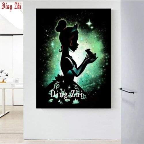 DIY Diamond Painting Fantasy Cartoon Princess Full Square/Round Cross Stitch Frog Girl Craft 5D Embroidery Rhinestone Decoration