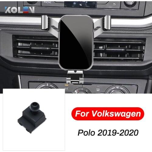 Car Mobile Phone Holder For Volkswagen VW Polo MK6 2019 2020 Gravity Stand Cellphone Special Mount Support Navigation Bracket