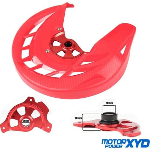 Motorcycle Front Brake Disc Rotor Guard Cover Protector For CR CRF 125R 250R 450R 250X 450X 450RX 250L Motocross Offroad
