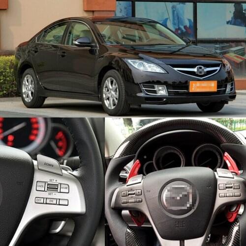 2pcs Steering Wheel Aluminum Shift Paddle Shifter Extension For Mazda 6 2009-16 Car-styling