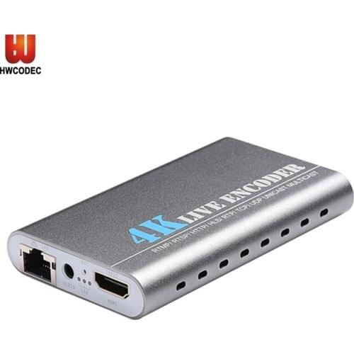 Haiwei K1 H.264 H.265 HEVC Video Encoder 4K UHD 2160P HDMI Encoder IPTV Encoder Support HTTP RTSP RTMP for YouTube Wowza Twich