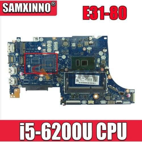 Perfectly tested Laptop motherboard for LA-D061P E31-80 i5-6200U FRU 5B20K57254