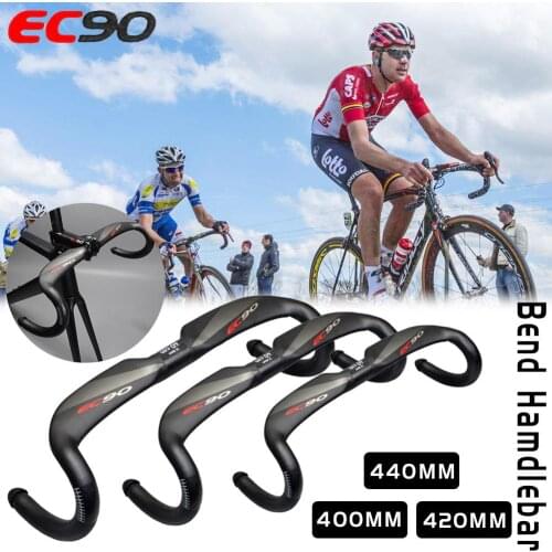 Bicycle EC90 Curved Handlebar Mountain Bike Full Carbon Fiber Curved Handle Fly Bike Handle Riding Accessories