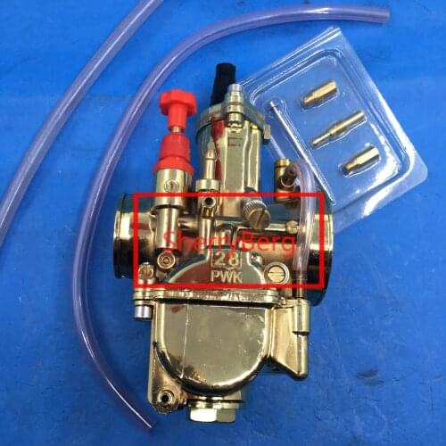 Golden color 28mm PWK Carburetor for 2T ATV Quads Dinli AEON Apex Polaris carb performance racing carburttor carby