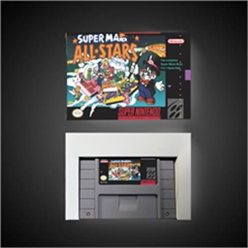 Super Marioed All Stars - RPG Game Card Battery Save US Version Retail Box