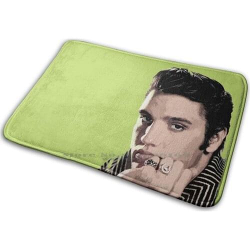 Elvis Mat Rug Carpet Anti-Slip Bedroom Entrance Door Mat Elvis Presley American Singer Musician Actor Rock And Roll Memphis