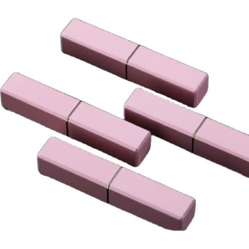 Square Lipstick Tube Empty Lip Balm Tube 11.1mm Gold Red Pink Alumnium Cosmetic Packaging Bottle Lip Stick Containers 10Pcs/Lot